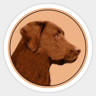 Labrador Retriever (Chocolate) Sticker